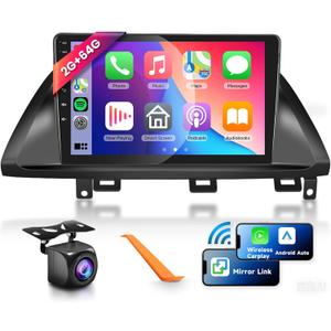 2G+64G Car Radio Stereo for Honda Odyssey 2005-2010 with Wireless CarPlay/Android Auto, 10.1 Inch HD Touch Screen Android 13 Head Unit GPS WiFi Bluetooth FM/RDS EQ HD Backup Camera