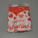 Ishua 4pcs Heart Pillow Covers, 18 x 18 Inch Valentine's Day Pillow Cases, Red and White Valentines Day Pillow Covers for Couch Sofa