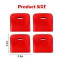 4PCS Upgraded Window Switch Button Cover Compatible with 2012-2017 Jeep Wrangler JK JKU (red)