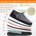 Foot Warmer, Kamlif Heated Slippers for Men Women, 5V Heating Pad, Rechargeable Electric Shoes Indoor House Shoes Plush Slip Outdoor Camping Feet Warmer with 5000 mAh Battery, L: Men 9-11.5 / Women 10.5-12