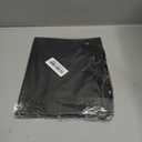 Qiqee 5PCS Black Gift Bags with Ribbon Handles 9.6"x7.9"x4.3" Medium Size Gift Bags (Tissue Paper included, Medium Wide)