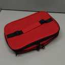 Mancro Dual Layers Medicine Organizer Bag, Pill Bottle Organizer Storage with Lockable Zipper, Medication Travel Bag for Pills, Vitamins, Medical Supplies for Home Storage, Travel (Standard, Red)