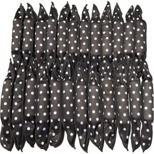 40Pcs Soft Curlers To Sleep In Overnight Hair Rollers Curlers For Long Hair Pillow Sponge Rollers For Curly Hairstyle (Black)