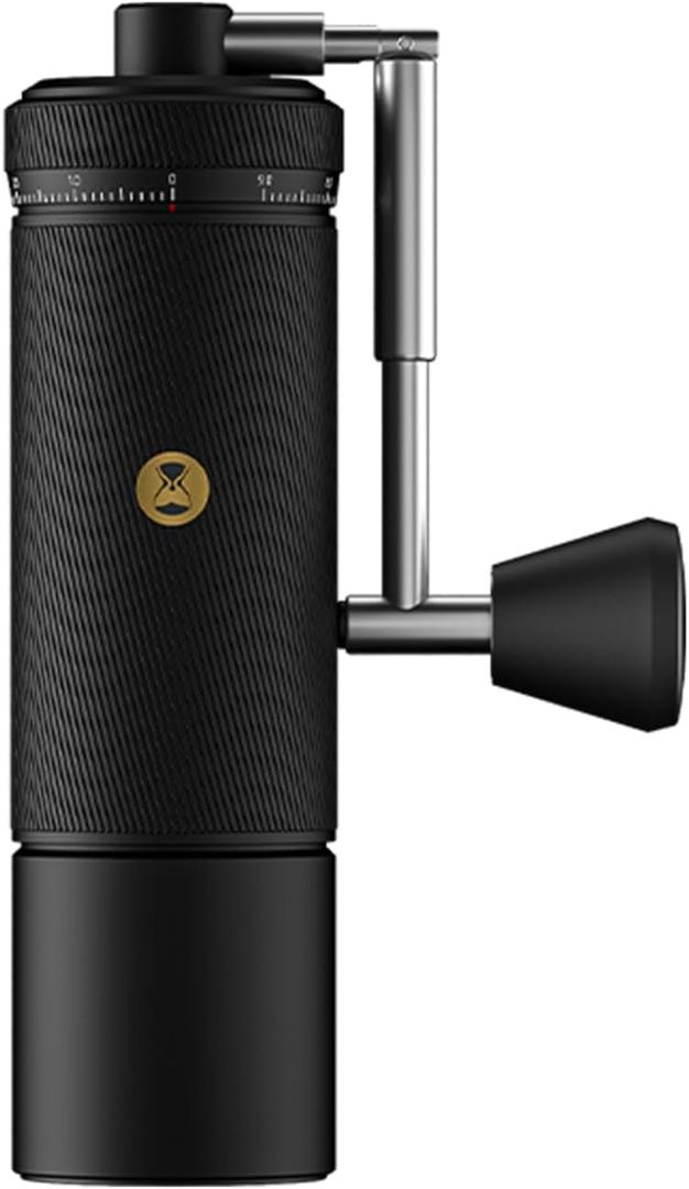 TIMEMORE S3 Manual Coffee Grinder with External Adjustment and Stainless Steel Patented BurrHand Coffee Grinder High Presicion Premium Expresso Coffee Grinder Chestnut S3, Black