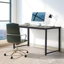 40 in. Rectangular Black Wood Computer Desk, Work Desk for Home & Office Use