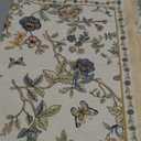 French Tablecloth for Rectangle Tables,Linen Table Cloth with Flowers and Birds Pattern,Heavy Durable Table Cover for Dining Thanksgiving Kitchen Decor Party Banquet Christmas,55"*71" (Cornucopia)