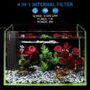 Submersible Aquarium Internal Filter, Adjustable Fish Tank Filter with Water Pump for Fish Tank (400GPH, 15W)