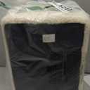 CAROLMADE Small Foot Stool Ottoman Footstool with Legs Under Desk Footrest for Living Room Bedroom and Office, Soft Ivory White