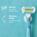 Gillette Venus Extra Smooth 4 count, plus Gillette Venus Extra Smooth Sensitive 2 count, 5-Bladed Women's Razor Blade Refills