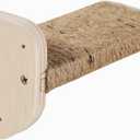 3-in-1 Cat Climbing Wall Steps with Hemp Rope, Shelves and Perches, Scratching Pads for Cats Playing and Climbing (Wood)