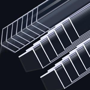 Sasylvia 20 Pcs Wall Corner Protector Guards, Vinyl 1-1/8 x 48 Inches Corner Trim Molding, Avoid Scratching Scuffs, Ease Install and Cleaning for Door Countertop Furniture Cabinet Protection, Clear
