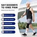 Galvaran Knee Brace for Men & Women - ACL, MCL, Meniscus Tear Support & Arthritis Pain Relief - Stabilizing Knee Braces Support with Side Stabilizers & Patella Gel Pad (Black, M)