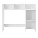 GlossyEnd Sturdy & Elegant Wood Desk Bookshelf Organizer, Office Storage Holder, Desktop Organizer, Collage Dorm, White