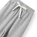 Girls Wide Leg Sweatpants Straight Leg Jogger Sweatpants Kids High Waist Baggy Loose Pants with Drawstring (5-6 Years, Light Grey 2)