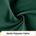 Arotive Shower Curtain for Bathroom, Dark Green and White Ombre Fabric Shower Curtain Sets with 12 Hooks, Waterproof & Machine Washable, 72x72 Inches