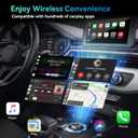 2026 Upgraded Wireless CarPlay Adapter, 2-in-1 Mini CarPlay Adapter for iPhone & Android, 3 Second Auto Stable Connection with Zero Latency, Plug & Play for 2016+ Cars with USB-A/USB-C Ports