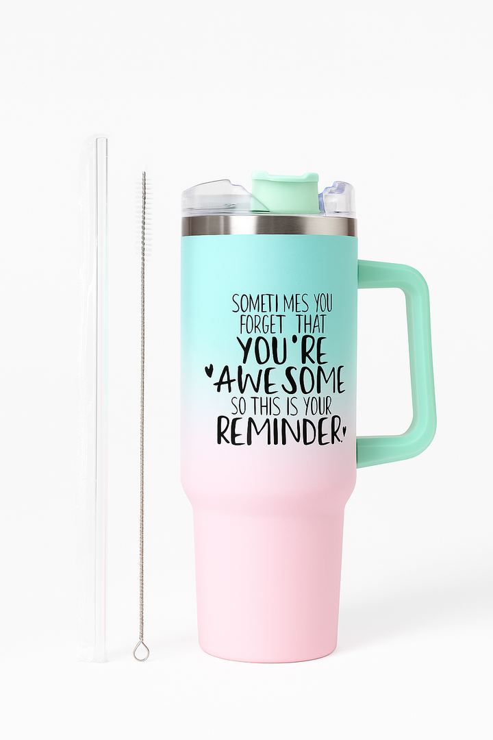 Inspirational Gifts for Women - Christmas Birthday Gifts for Women, Mom, Wife, Girlfriend, Her - Thank You Gifts, Appreciation Gifts for Boss, Coworker, Teacher - 40 oz Tumbler with Handle and Straw