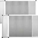 Expandable Window Screen 2 Pack - [Cat Proof Stainless Steel Mesh] Fits 28"-54" Wide x 20" High, Adjustable Aluminum Replacement Window Screens for Sliding Windows, White (Medium)