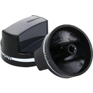 2 PCS W10339442 Gas Stove Knob, Stove Parts Replacements, Replace Part W10339442, WPW10339442vp, 2311008, AP6019877, PS11753188, EAP11753188, W10339443