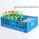 Collapsible Storage Bin Containe43 Liter Transfer box, crate Transit storage of various items (23.6" L x 15.7" W x 7.1" H)