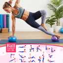 Sotiff 20 Pcs Small Exercise Pilates Ball Bulk 9 Inch Mini Yoga Ball Anti Burst and Slip for Stability Fitness Physical Therapy Stretching & Core Workout at Home Gym Class