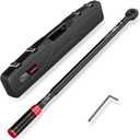 3/4-inch Drive Click Torque Wrench, 100-650Ft-Lb/135.5-880.8Nm, Industrial Adjustable Torque Wrench Set with a Hex Key for Oil Rigs, Trucks & Off-Road Equipment (100-650 Ft-Lb/135.5-880.8 Nm)