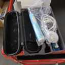 Oral-B iO Deep Clean Rechargeable Electric Powered Toothbrush, Icy Blue with iO Series 3 Limited, 2 Brush Heads and Travel Case - Pressure Sensor to Protect Gums - 3 Cleaning Settings - 2 Minute Timer