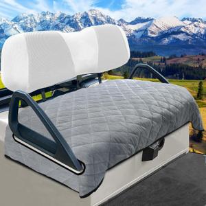 Golf Cart Seat Covers, Golf Cart Seat Towel Blanket, Short Plush Surface, Soft and Comfortable, Suits 2-Seat Golf Carts, 50.5"x 31.7", Light Grey