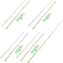 4 Sets Bamboo Vintage Cane Fishing Pole with Bobber Hook Line and Sinker Bamboo Fishing Pole Fish Sticks, Bamboo fishing pole: assembled length about 2 mete