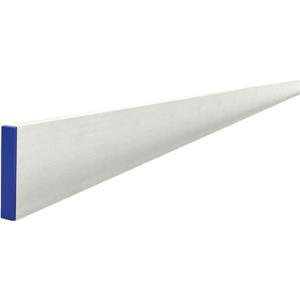 Bon Reinforced Aluminum H Screed 3/4 in. x 4 in. x 6 ft. with Center Rib and Replaceable End Caps Heavy-Duty Concrete Leveling Tool for Precise Flatwork