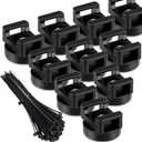 Yookeer Magnetic Zip Tie Mount Multipurpose Cable Holder Magnets Magnetic Wire Management Bases with Heavy Duty Zip, Mount Nylon Cable Ties in Total(60 Pieces,22 mm)