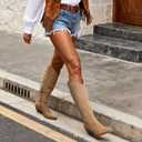 DREAM PAIRS Cowgirl Boots Women Knee High Cowboy Boots, US 12