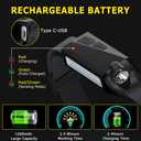 Rechargeable Headlamp 3PCS, 230 Wide Beam Head Lamp, Motion Sensor LED Headlamp Rechargeable, 5Mode Bright Headlamps for Adults, Head Lights for Forehead, Hard Hat Headlight, Camping Essentials Gear