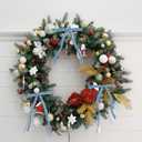 SIMISI RIBBON 24 Pcs Light Blue Velvet Christmas Tree Bows Door Garland Decor Vintage Wreath Bow (3/8'' Wide, 5 * 7 inch)
