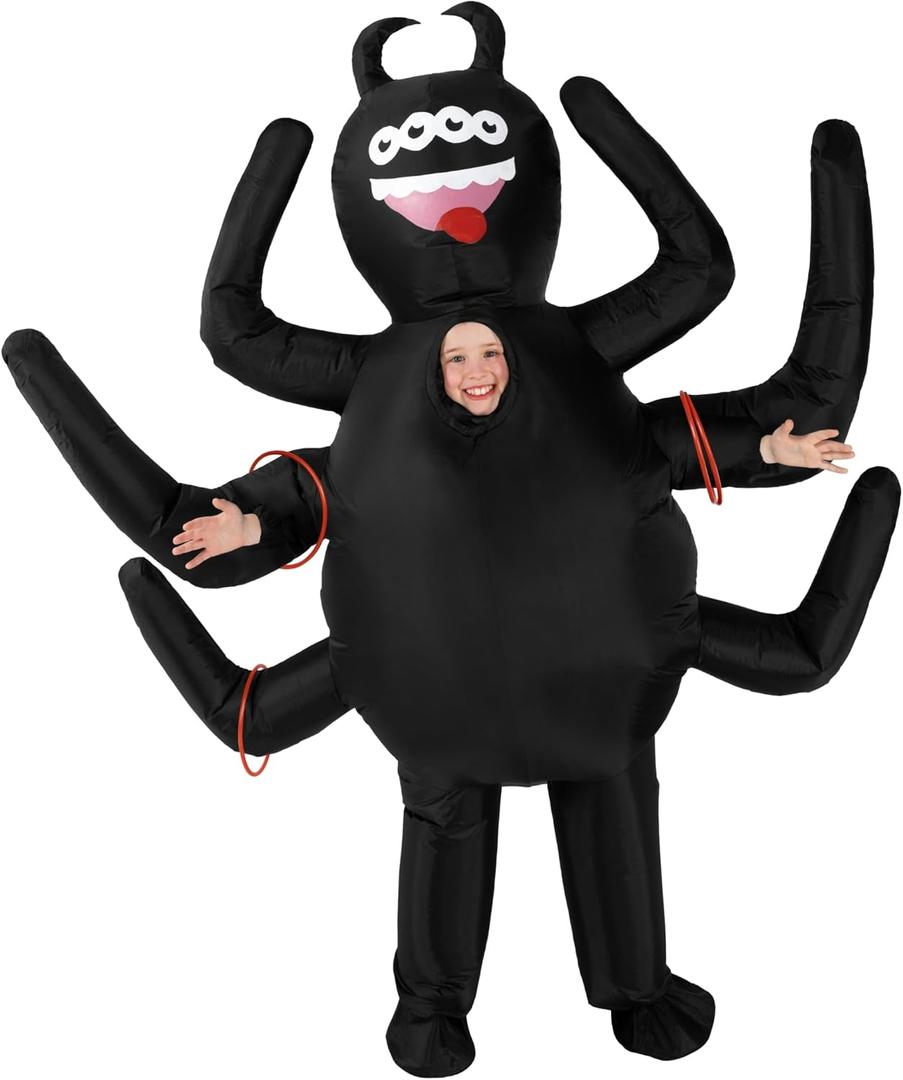 Morph Spider Costume For Kids, Inflatable Spider Costume, Halloween Costumes for Kids, Boys Halloween Costume