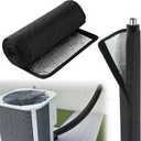 3Layer HVAC Copper Pipe Insulation Cover, 72" 10.2", UV & Weather Resistant AC Line Sleeve with Velcro Closure