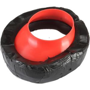Leakproof Toilet Flange Repair Kit with Wax Ring Rubber Seal,Offset Toilet Flange Replacement,Wax Ring for Toilet,Fits Models (Red)