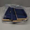 Rae Dunn Tea Bag Organizer - Tea Box Divided Storage Container Box with Hinge Lid for Kitchen Cabinet, Countertop, Pantry, Hold Coffee Pods, Seasoning Packets, Condiments, Blue