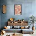 Vintage Japanese Red Flowers Poster Tokyo 1998 Exhibition Canvas Wall Art Museed'Art Moderne De La Ville De Paris Prints Painting For Home Bedroom Dorm Wall Decor 12x16in Unframed