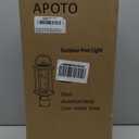 Dusk to Dawn Outdoor Post Lights, LED Waterproof Lamp Post Light Fixture with Crystal Glass, Aluminum Lamp Posts Outdoor Lighting Pole Lantern for Outside Yard Patio Pathway Garden, Hard Wired