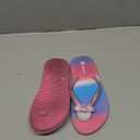 Ataiwee Girls Flip Flop Sandals - Little/Big Kids Easy-On Slide Thong, Animal Fruit Print Summer Beach Water Shoes Size 13 Y