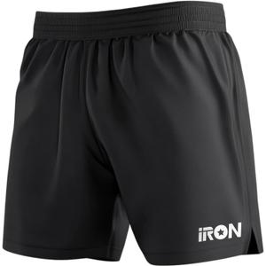 Hybrid Combat Shorts with Built-in Compression Liner for Jiu Jitsu, Grappling, MMA, and Wrestling (Large, Black)