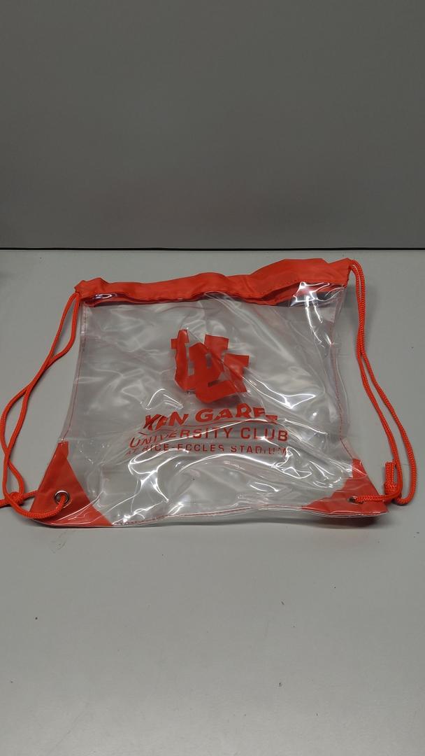clear Drawstring Bag Ken Garff Logo Pack of 6