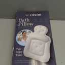 Bath Pillows for Tub, Comfortable Bathtub Cushion for Head and Neck with Soft 3D Mesh Fabric and 54 Non-Slip Suction Cups, Relaxing Tub and Shower Accessories Spa Gift White Standard