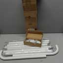 Curtain Rods 36-120 Inch, White Wrap Around Blackout Curtain Rods for Windows, 1 Inch Adjustable Long Heavy Duty Room Darkening Window Treatment Rod for Bedroom, Living Room, Sliding Door, White