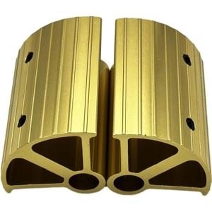1 Pair Go Kart Aluminum Accelerator Pedal Extenders, Ergonomic Kart Brake Pedal Accessories (Gold)