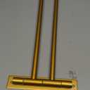 GERZWY Bathroom Swing Arm Towel Bars 2-Arm Wall Mount Stainless Steel Bath Towel Rack Hanger Towel Holder Organizer Gold Finished HYG02-BE