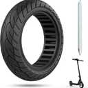 Cooryda 10x2.125 Scooter Tire, 10 inch Solid Rubber Tires Tubeless Front or Rear Replacement 10x2.125 Solid Electric Scooter Tire for Gotrax G4 Xr V2 Ninebot F25 F65 Hiboy S2 Pro 1pc Black