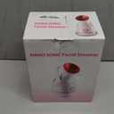 Amconsure Facial Steamer - Nano Ionic Face Steamer Warm Mist Steamer for Home Sauna SPA, Humidifier for Face Steamer for Deep Cleaning Unclogs Pores Sinuses - Bonus 5 Piece Stainless Steel Skin Kit (A-rose Red)