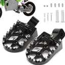 XINGWU Dirt Bike Foot Pegs for MX650 CNC Aluminum Pegs Heavy-Duty Foot Rest Pedals Compatible with Razor MX650 MX500 SX500 Electric Dirt Bikes Footpegs (Black)